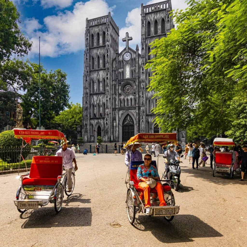 Tourists In Hanoi, Vietnam