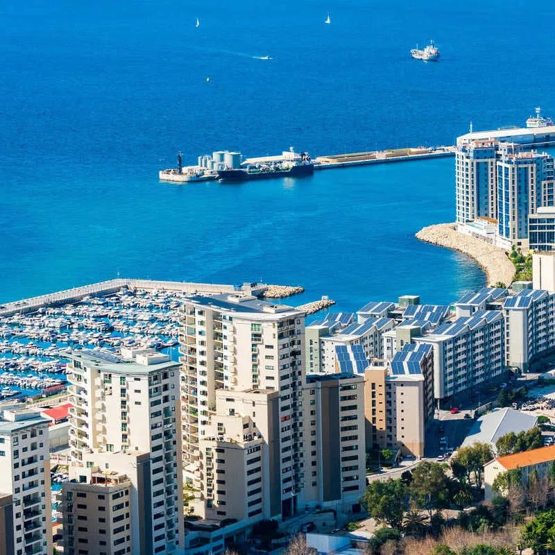 Aerial View Of Gibraltar