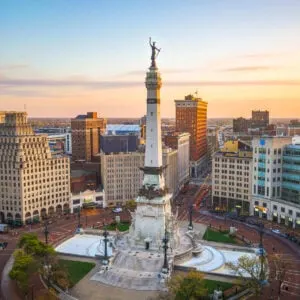 Aerial View Of Indiana, Indianapolis, United States