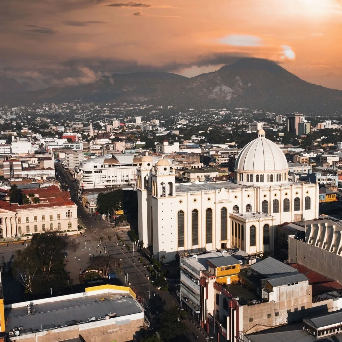 Aerial View Of San Salvador, El Salvador