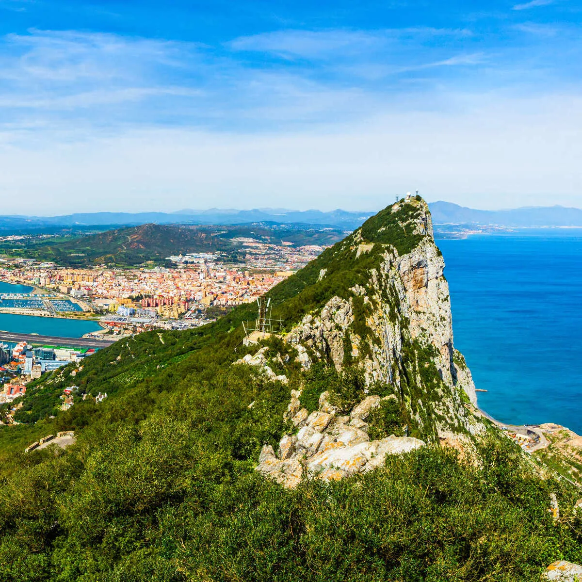 Aerial View Of The Rock Of Gibraltar