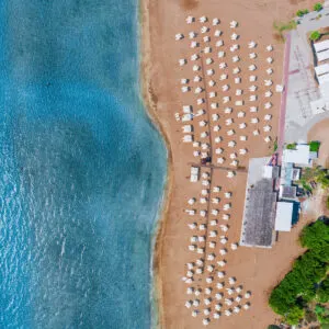 Beach in Bafra, Iskele, North Cyprus