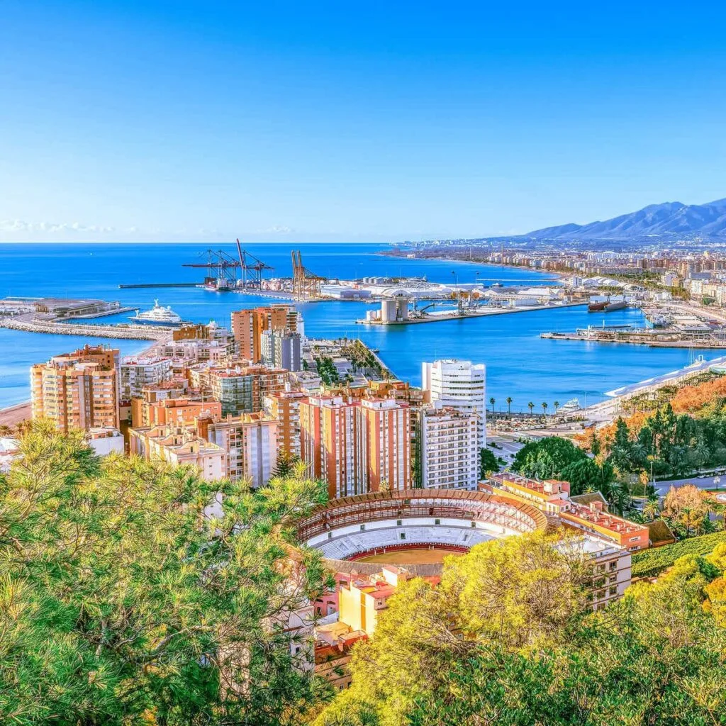Panoramic View Of Malaga, Spain