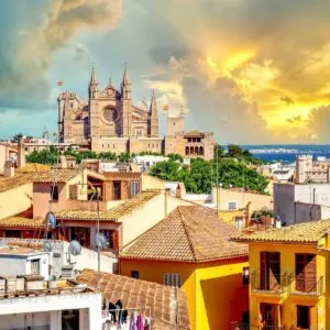 Picturesque View Of Palma De Mallorca In Spain, Southern Europe
