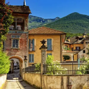 Small Town Of Masera In Italy