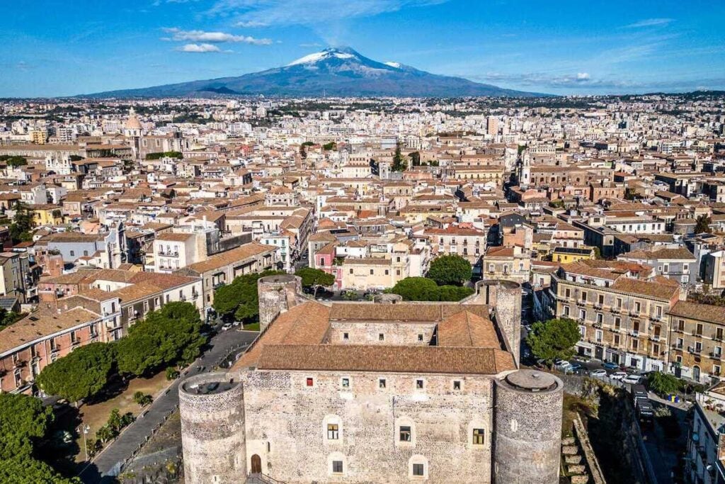 Aerial View Of Catania, Sicily, Italy