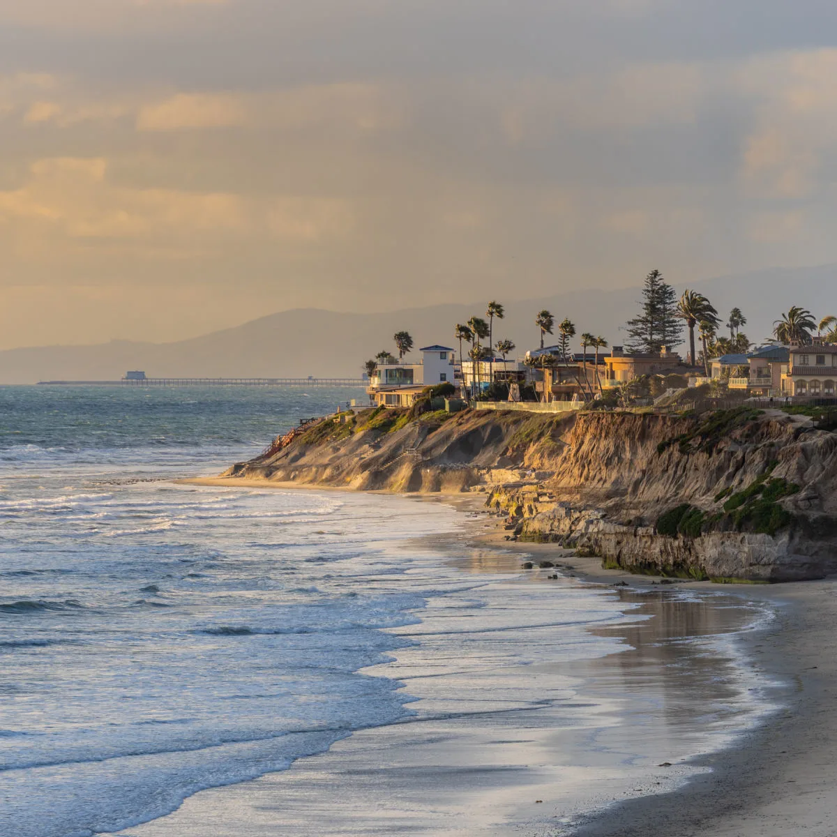 Beautiful view of Carlsbad, CA coast