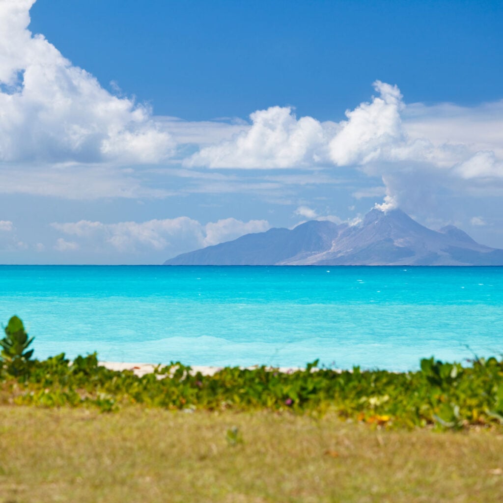 Bright-blue-water-of-Montserrat