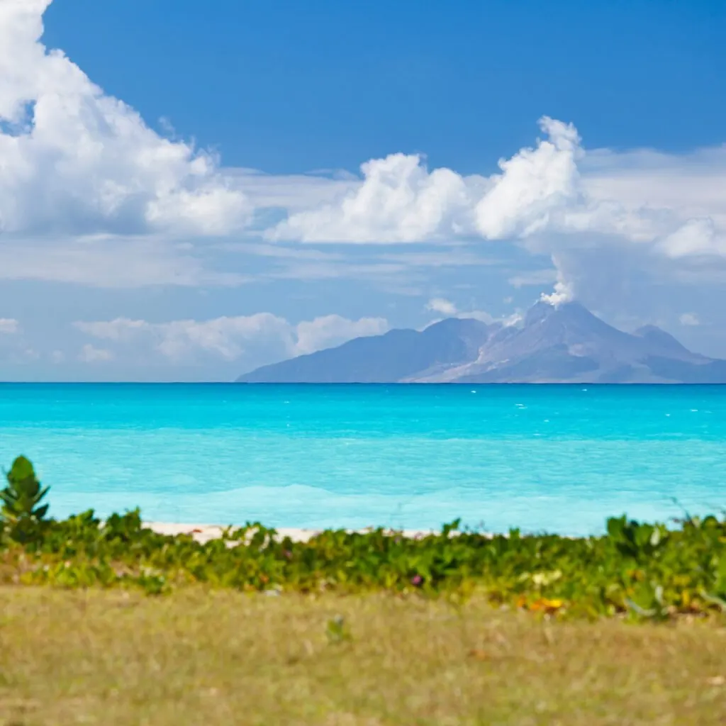 Bright-blue-water-of-Montserrat