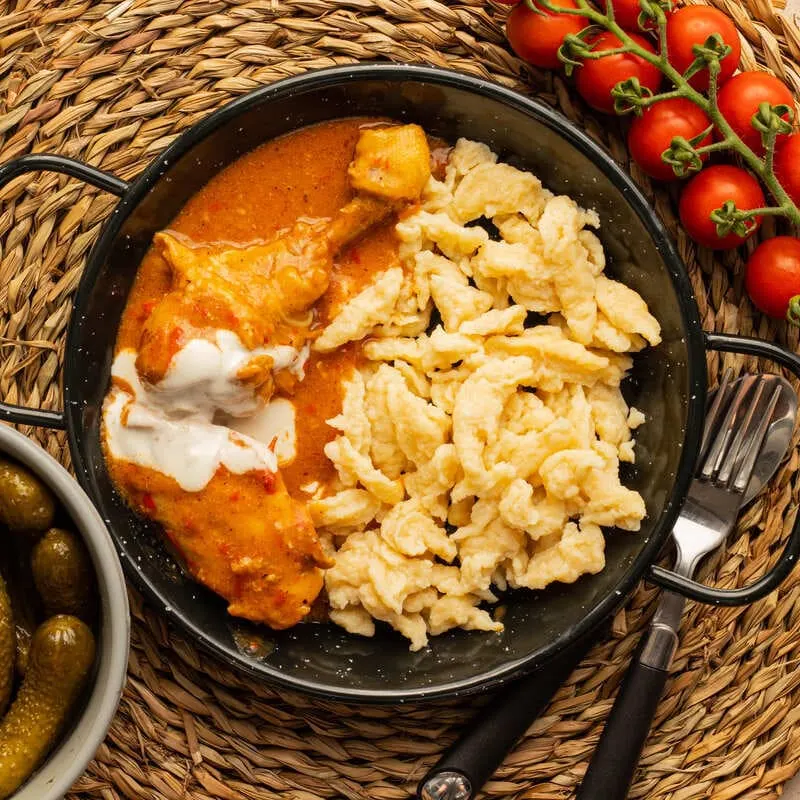 Chicken Paprika In Hungary