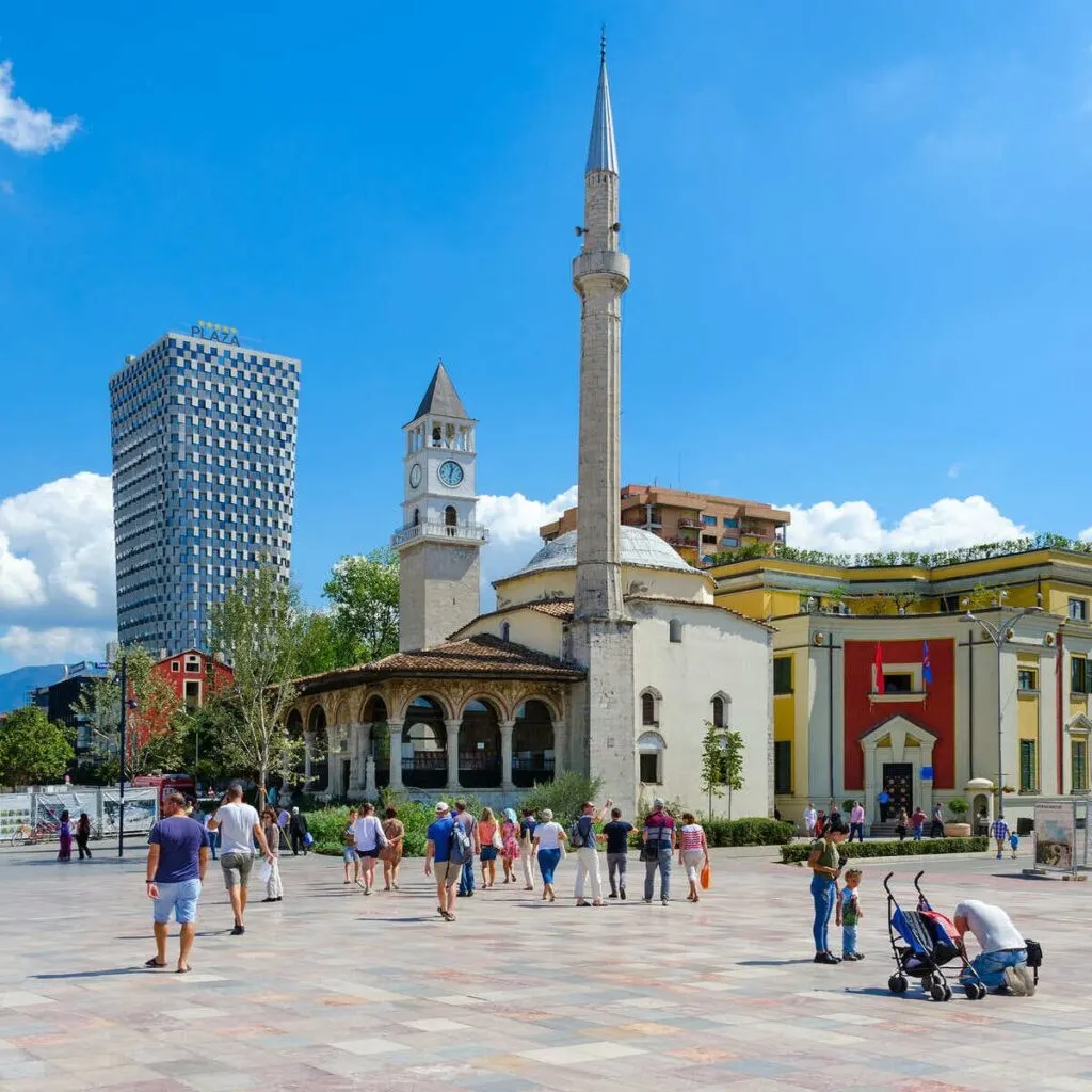 Skanderberg Square In Tirana, Albania