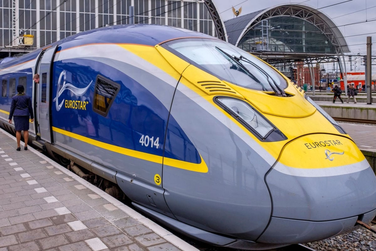 high speed Eurostar international train