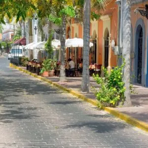 Charming Colonial Streets Of Mazatlan, Mexico