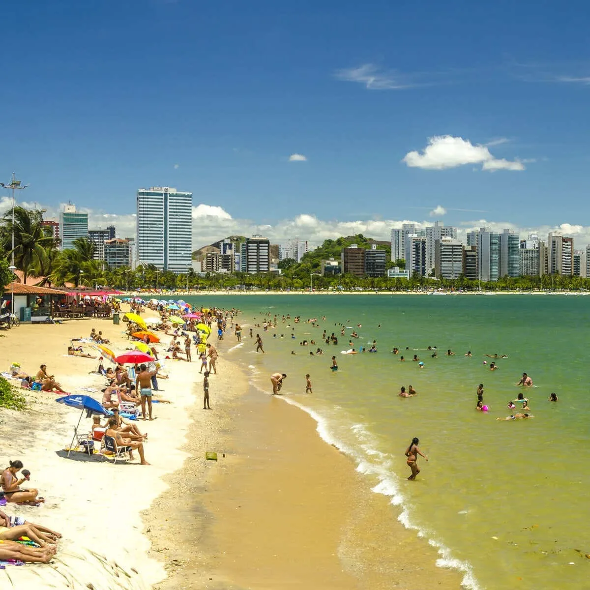 Sandy Beach In Vitoria, Brazil
