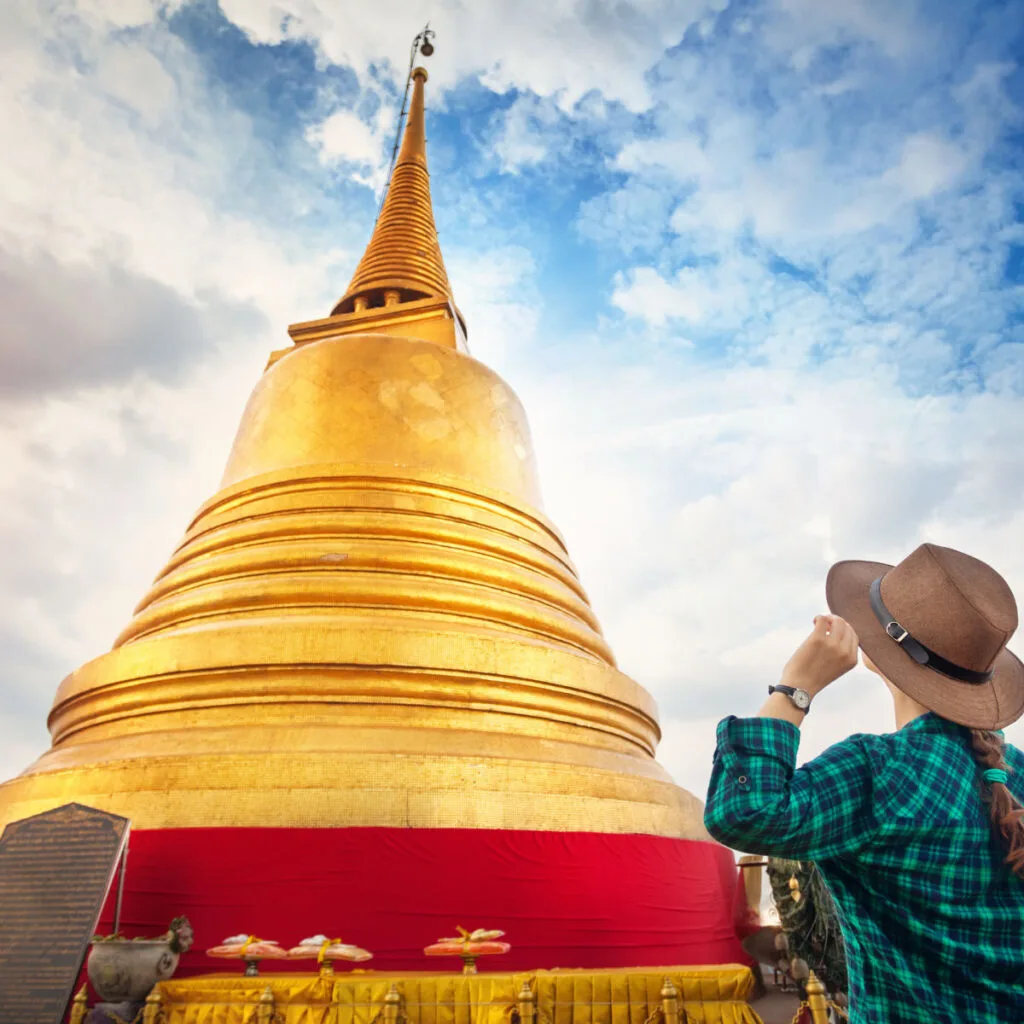 Stupa-in-Wat-Saket-temple-in-Bangkok-Thailand