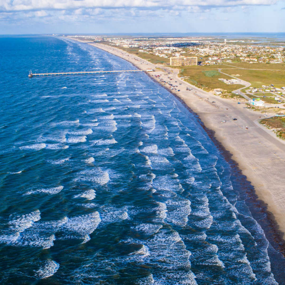 View of Padre Island in Corpus Christi, Texas