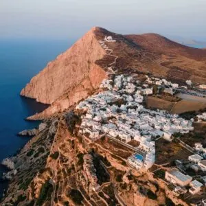Aerial View Of Folegandros, Greece