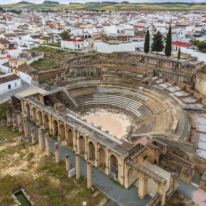 Aerial View Of Italica, Spain