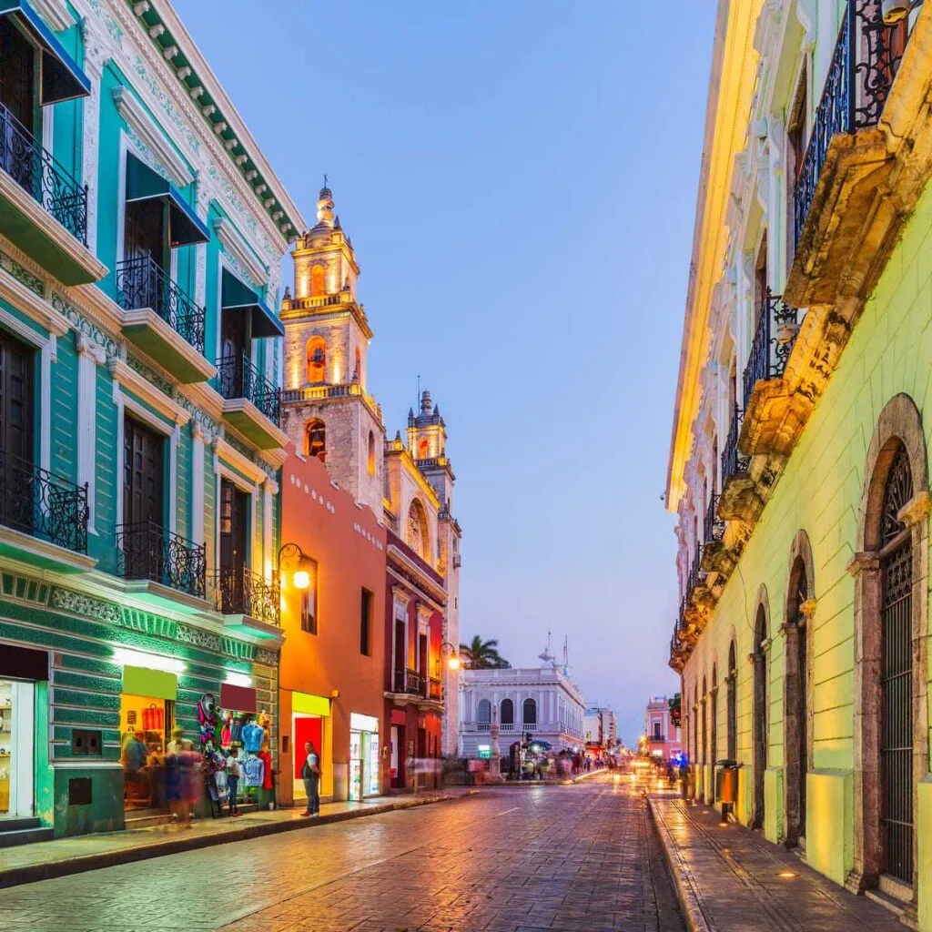 Colonial Old Town Of Merida, Mexico