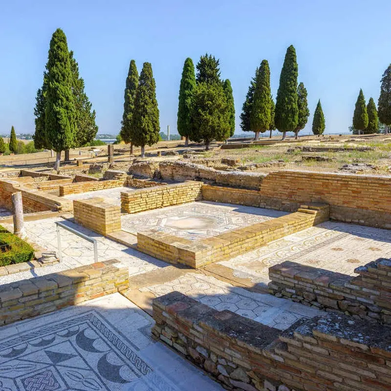 Moisac Covered Floors Of Italica, Spain
