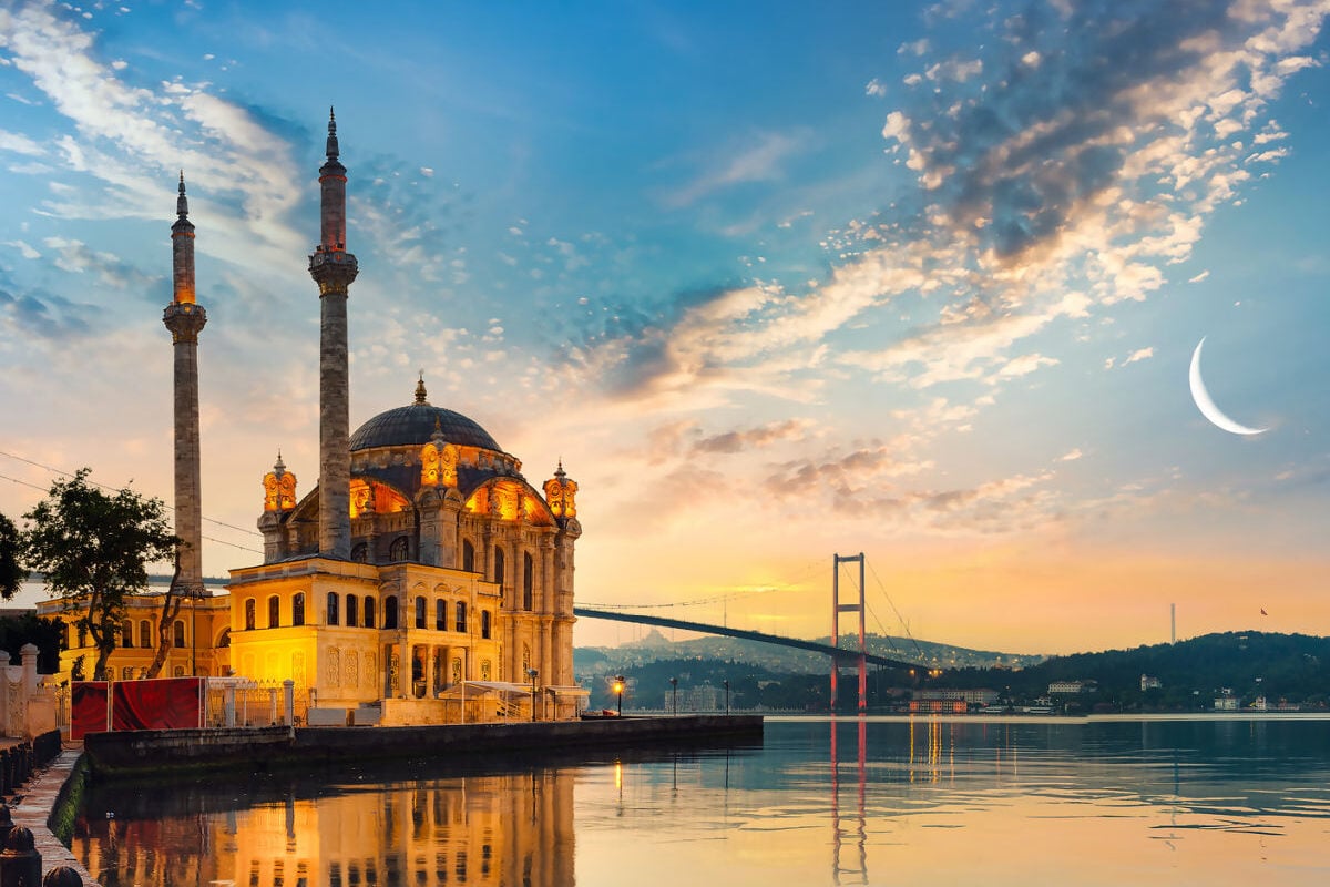 Ortakoy Mosque In Istanbul, Turkey