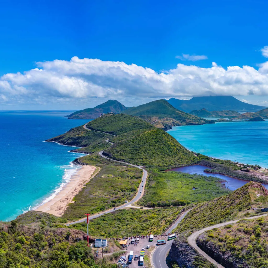Aerial View Of Saint Kitts And Nevis