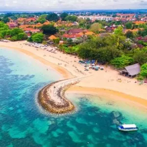 Aerial View Of Sanur, Bali, Indonesia