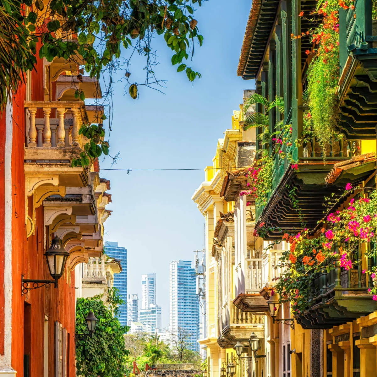 Colonial Buildings In Cartagena, Colombia