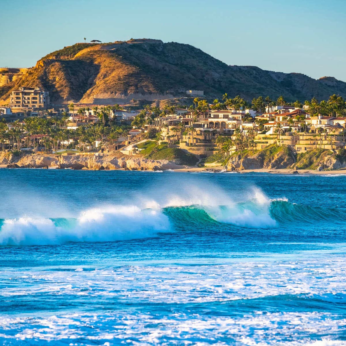 Waves Crashing Off The Coast Of Los Cabos, Pacific Coast Of Mexico