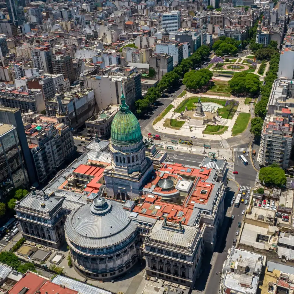 Aerial view of Buenos Aires, Argentina