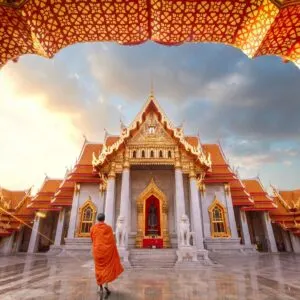 Buddhist Temple In Thailand, Southeast Asia