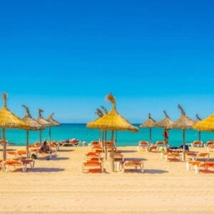 Golden Sand In Playa De Palma, Mallorca, Spain
