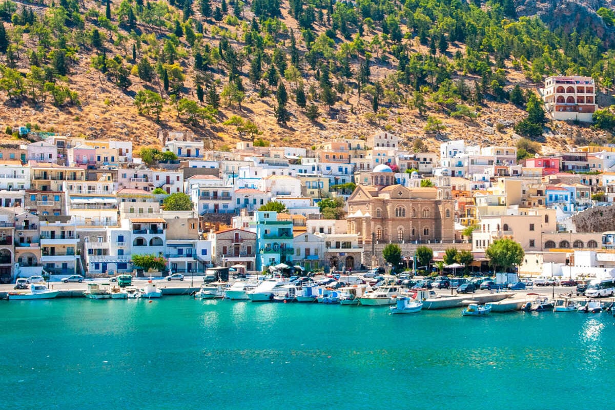 Kalymnos Island's vibrant waterfront