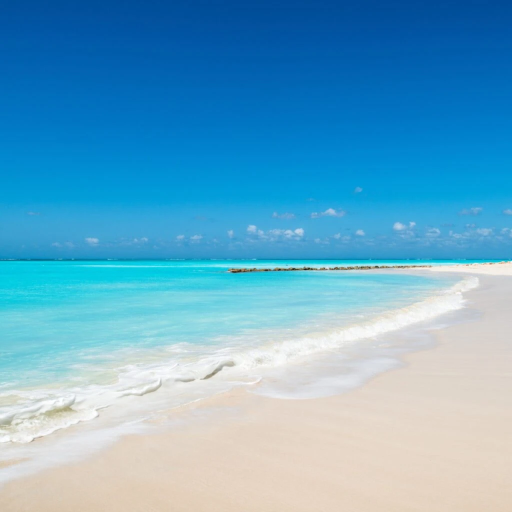 Paradisal beach in Turks and Caicos