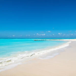Paradisal beach in Turks and Caicos