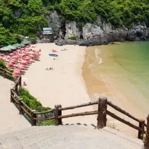 Sandy Beach In Cat Ba, Vietnam