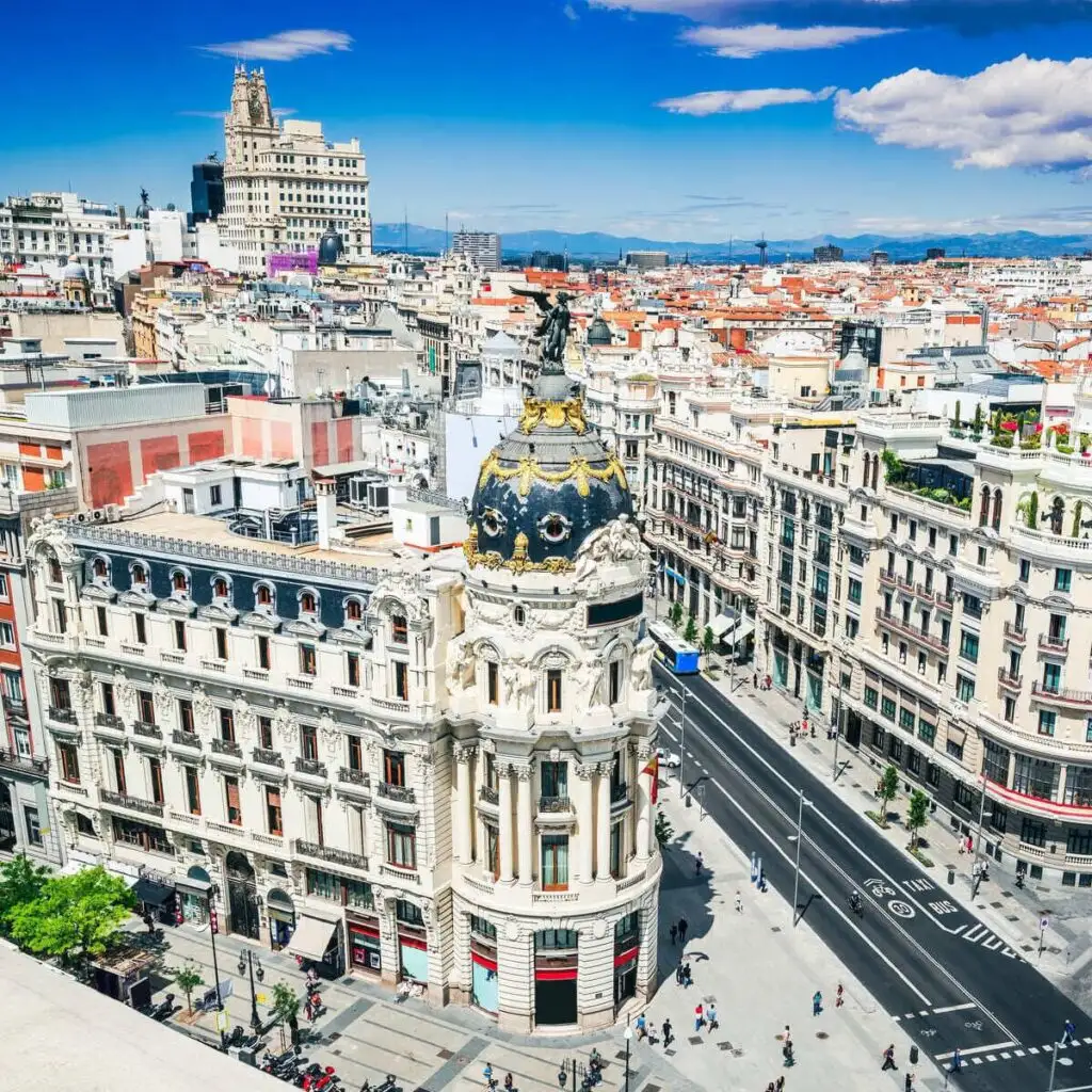 Aerial View Of Madrid, Spain