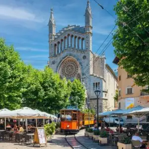 Heritage Train In Soller, Mallorca, Spain