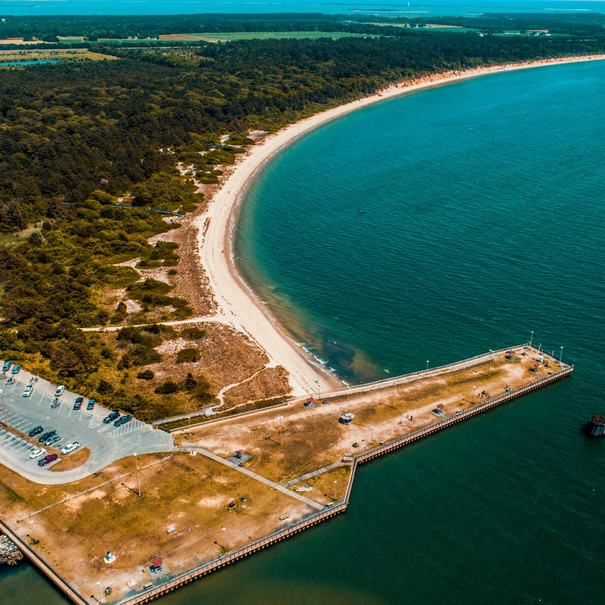 Shores of Kiptopeke State Park outside Cape Charles, VA