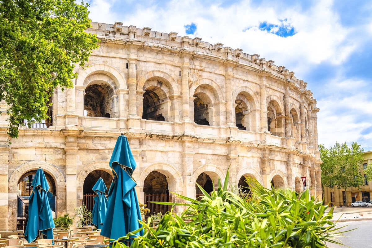 Arenes de Nimes In France