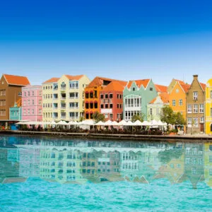 Beautiful embankment of Willemstad , Curacao