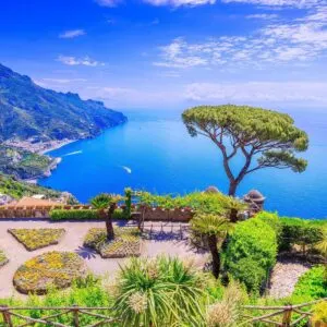 Coastal Garden In Ravello, Amalfi Coast, Italy