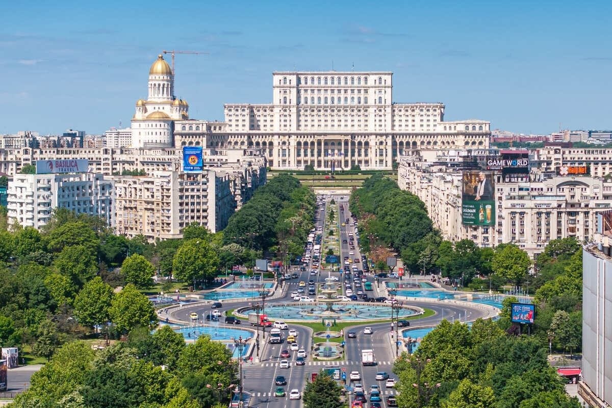 Panoramic View Of Bucharest, Romania
