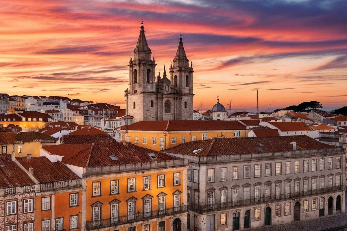 Panoramic View Of Lisbon, Portugal
