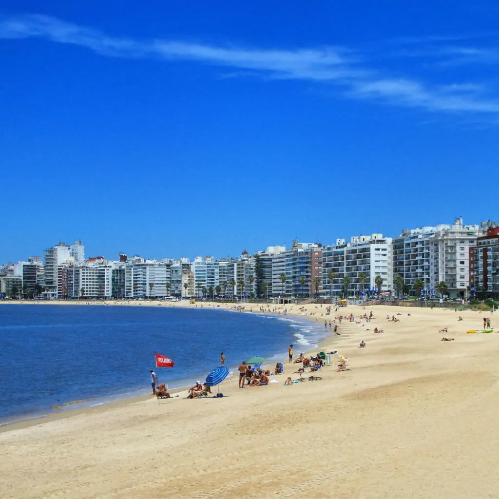 Pocitos Beach in Uruguay