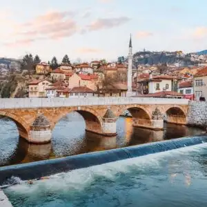 The Latin Bridge In Sarajevo, Bosnia and Herzegovina, Southeastern Europe