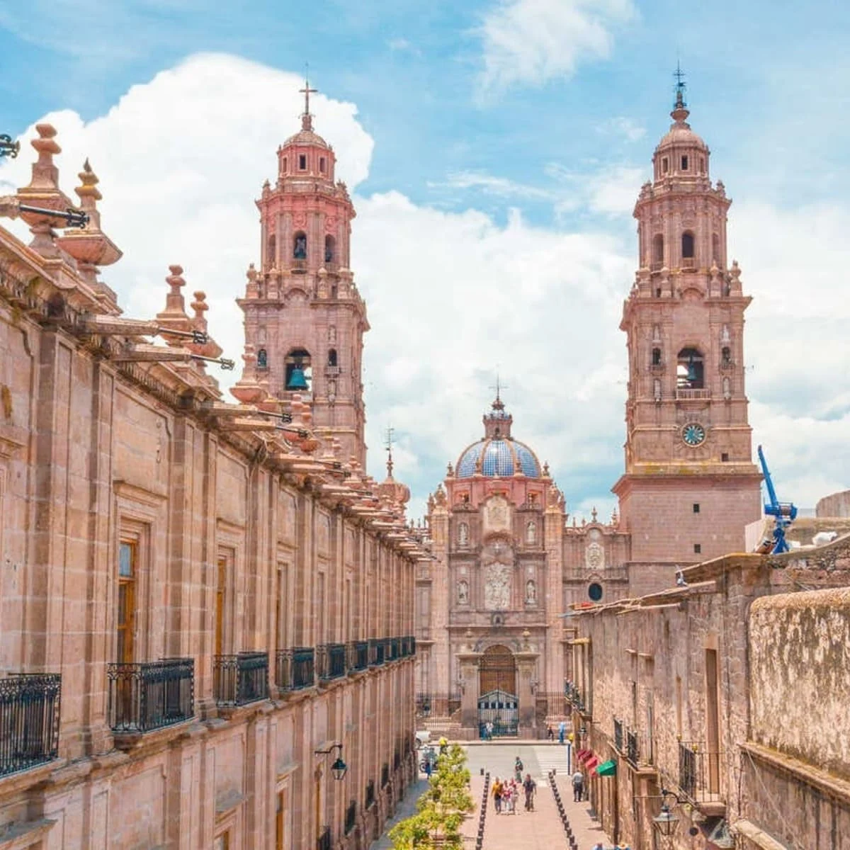 The Pink-Stone City Of Morelia, Mexico
