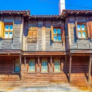 Wooden Houses In Sozopol, Bulgaria