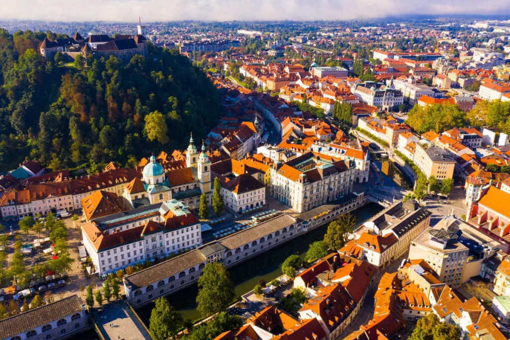 Aerial View Of Ljubljana, Slovenia