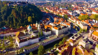 Aerial View Of Ljubljana, Slovenia